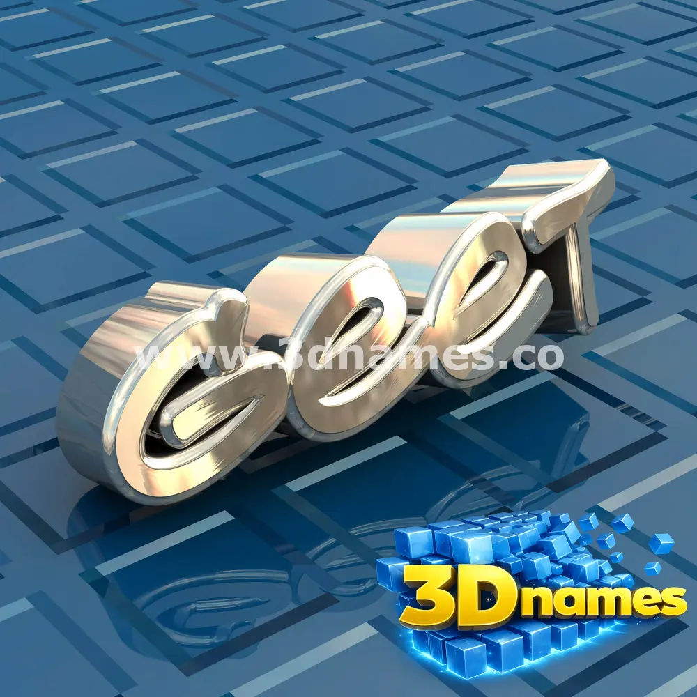 geet in Blue Bling style - 3D name wallpaper