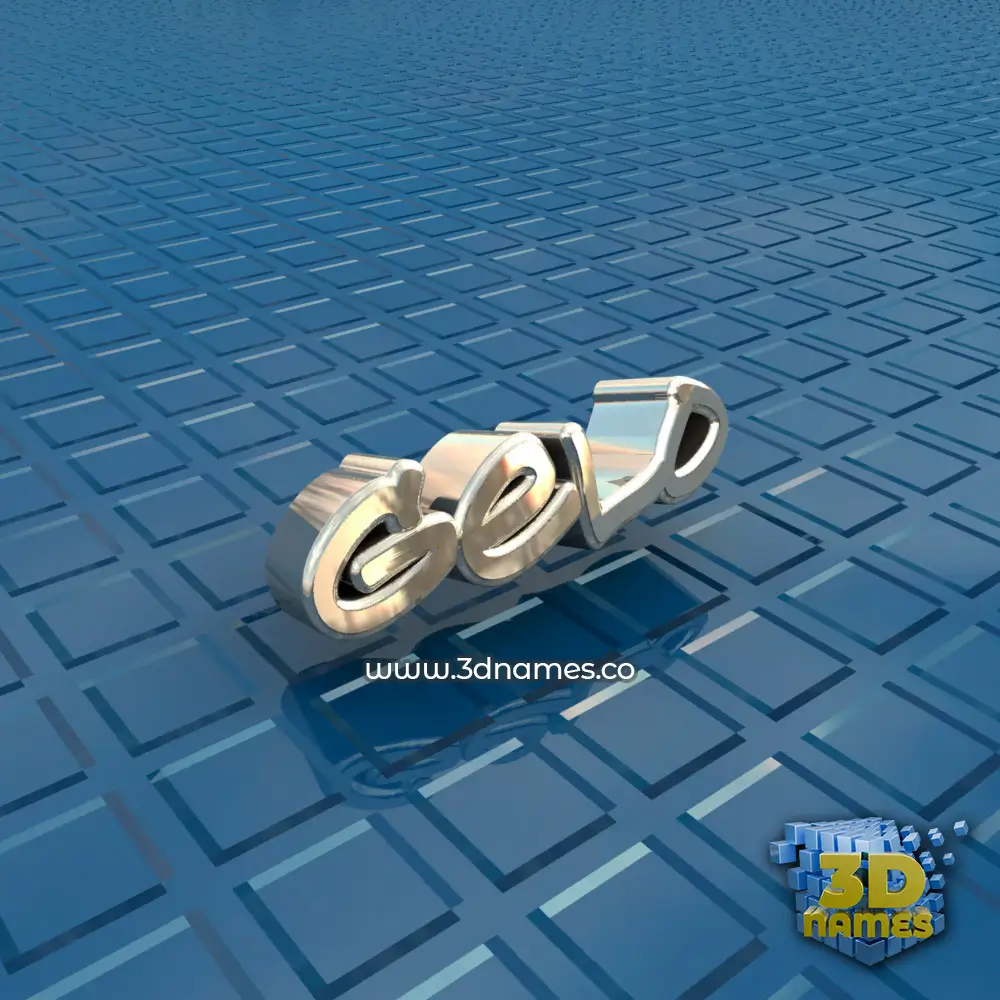 gelo in Blue Bling style - 3D name wallpaper