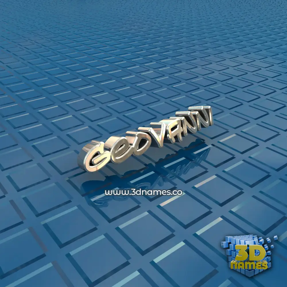 geovanni in Blue Bling style - 3D name wallpaper