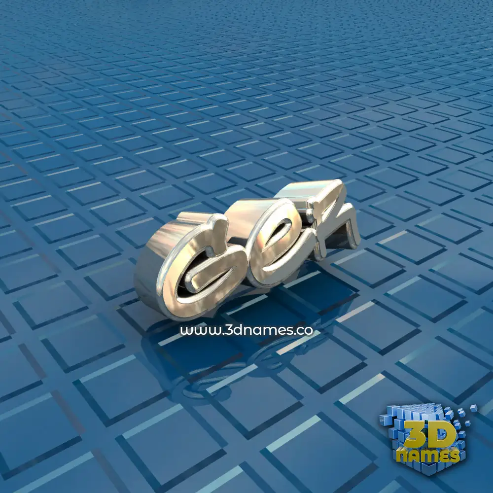 ger in Blue Bling style - 3D name wallpaper