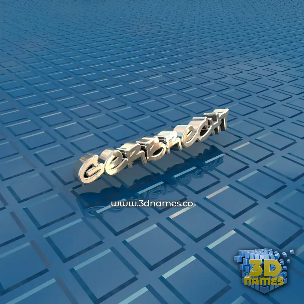 gerbrecht in Blue Bling style - 3D name wallpaper