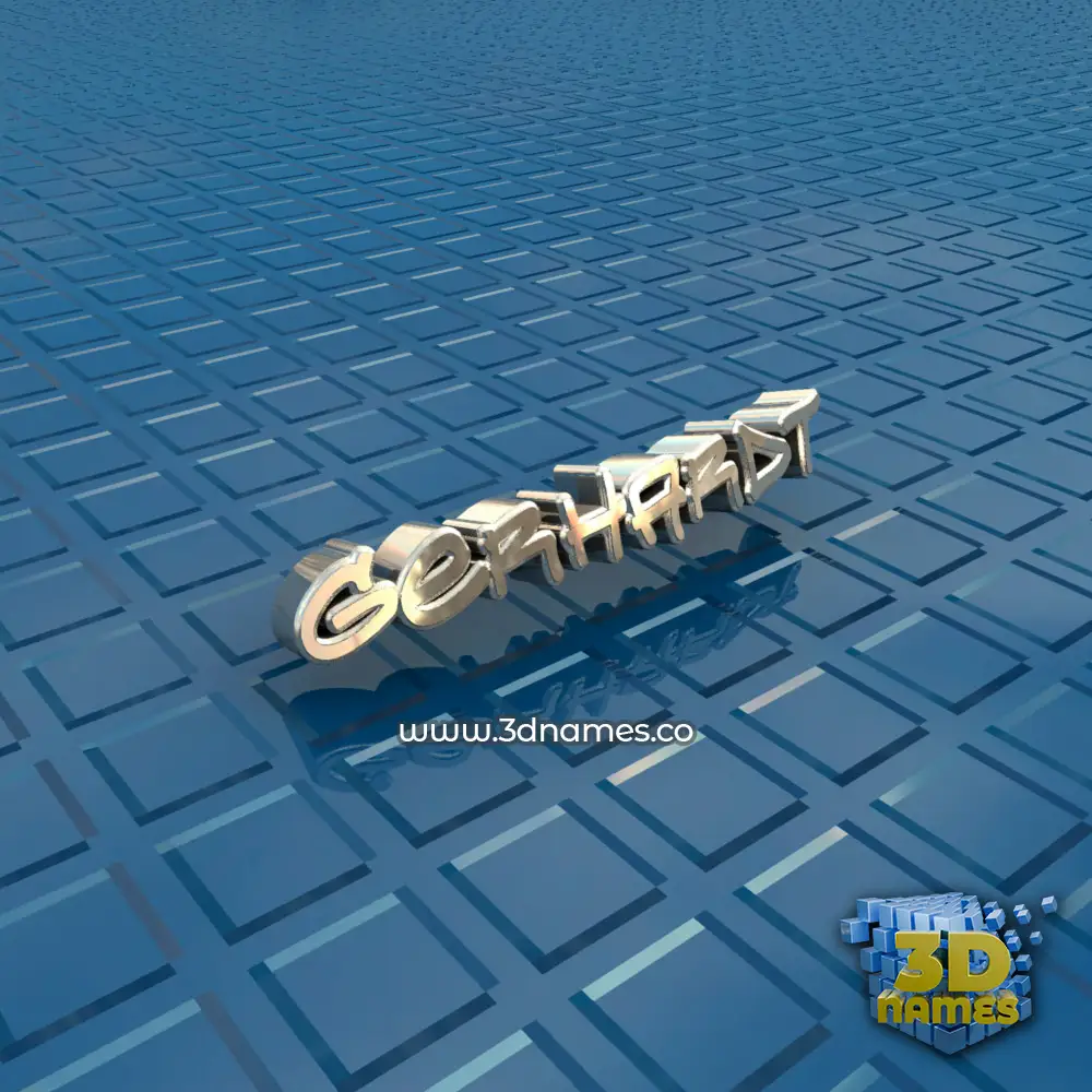 gerhardt in Blue Bling style - 3D name wallpaper