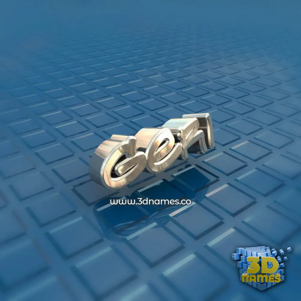 geri in Blue Bling style - 3D name wallpaper