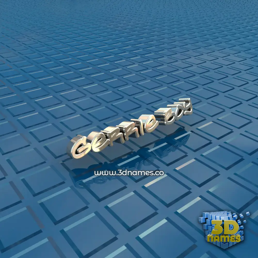 gerrie boy in Blue Bling style - 3D name wallpaper