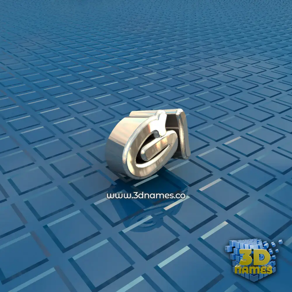 gi in Blue Bling style - 3D name wallpaper