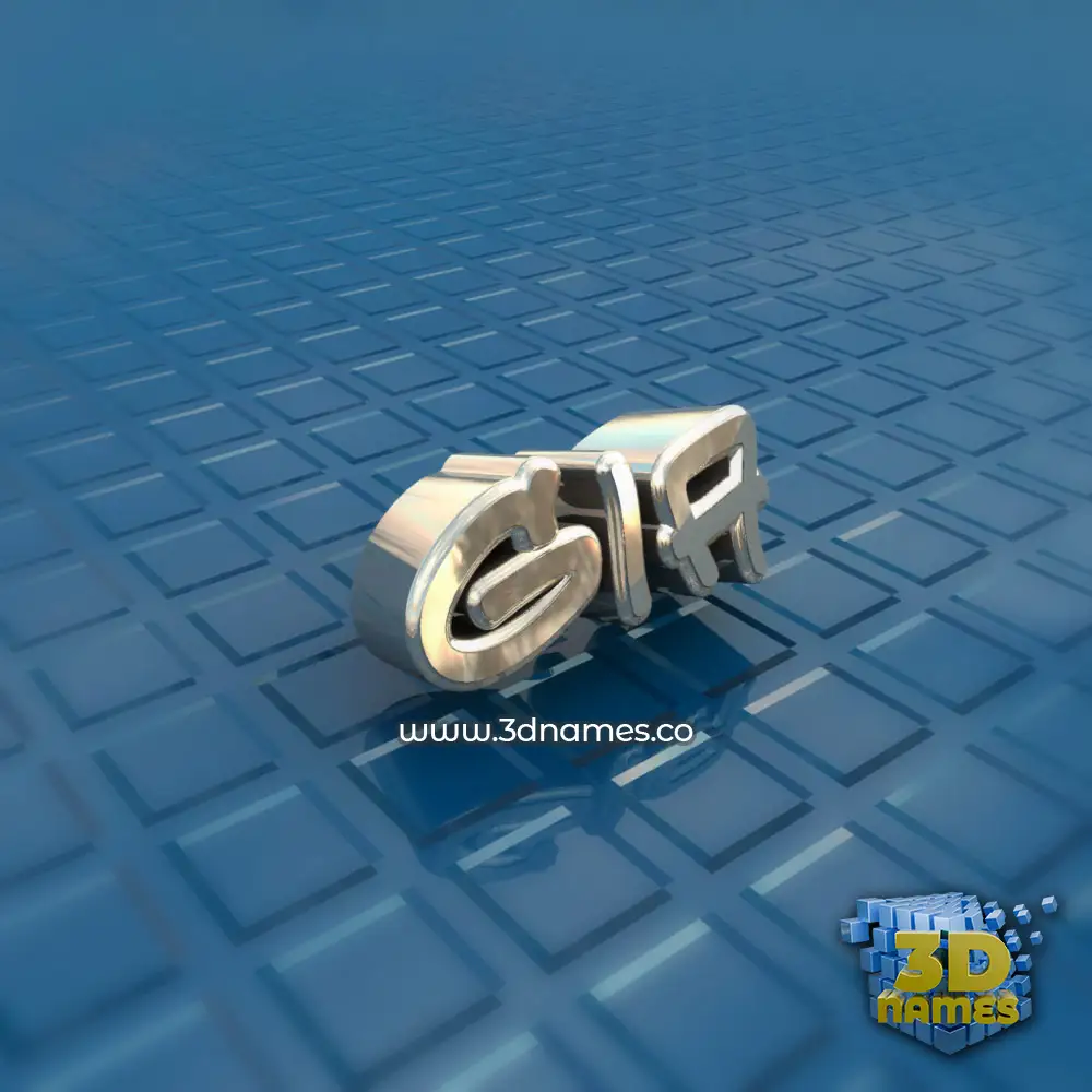 gia in Blue Bling style - 3D name wallpaper