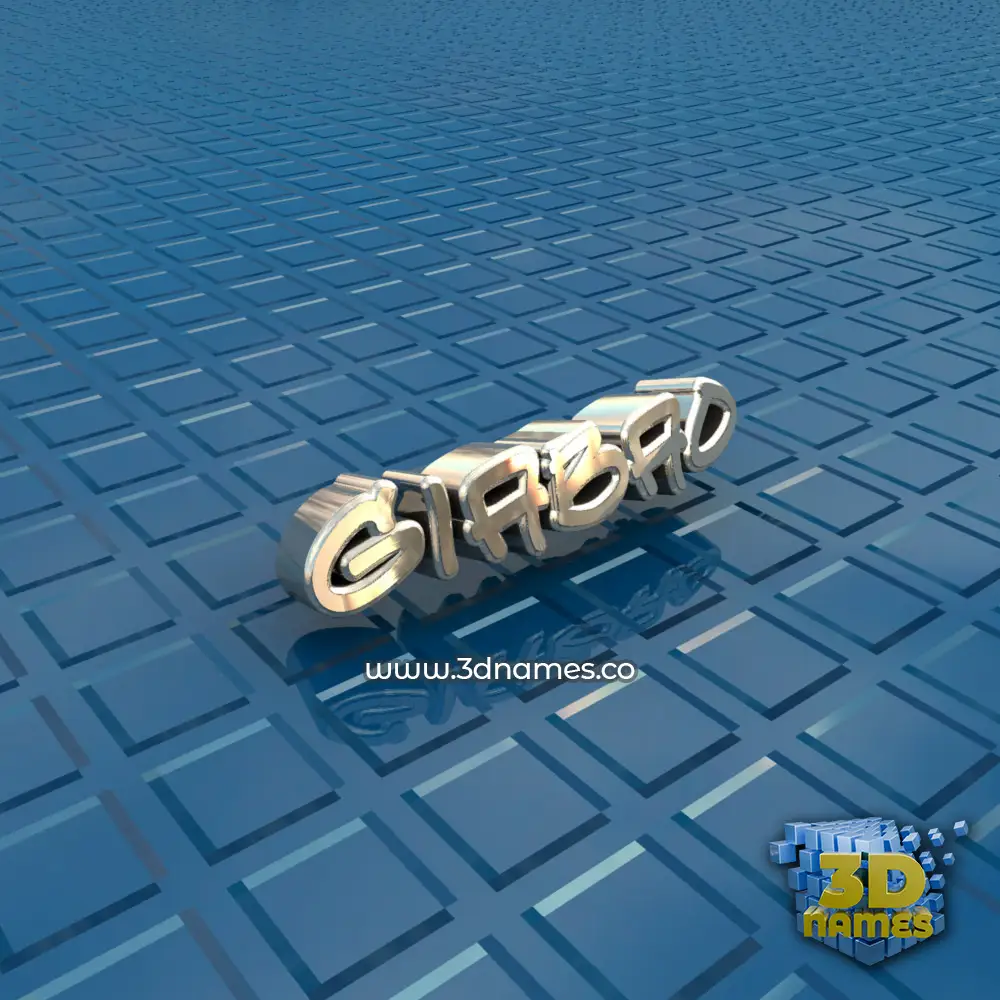 giabao in Blue Bling style - 3D name wallpaper