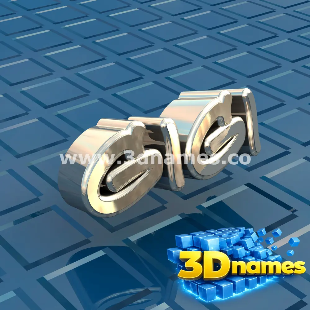 gigi in Blue Bling style - 3D name wallpaper