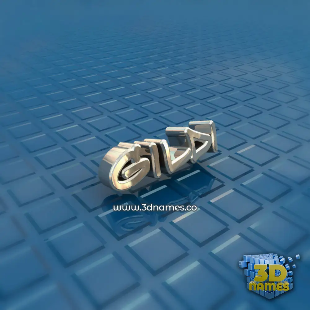 gildi in Blue Bling style - 3D name wallpaper