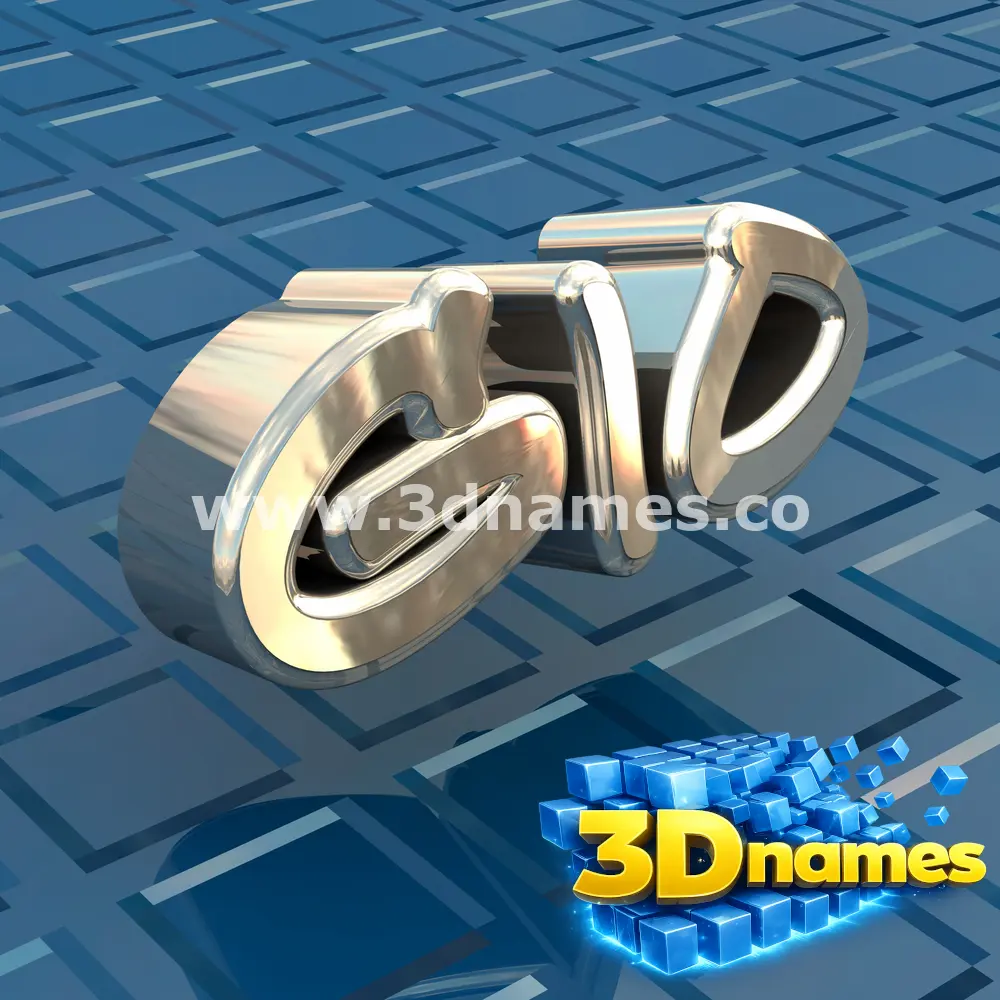 gio in Blue Bling style - 3D name wallpaper