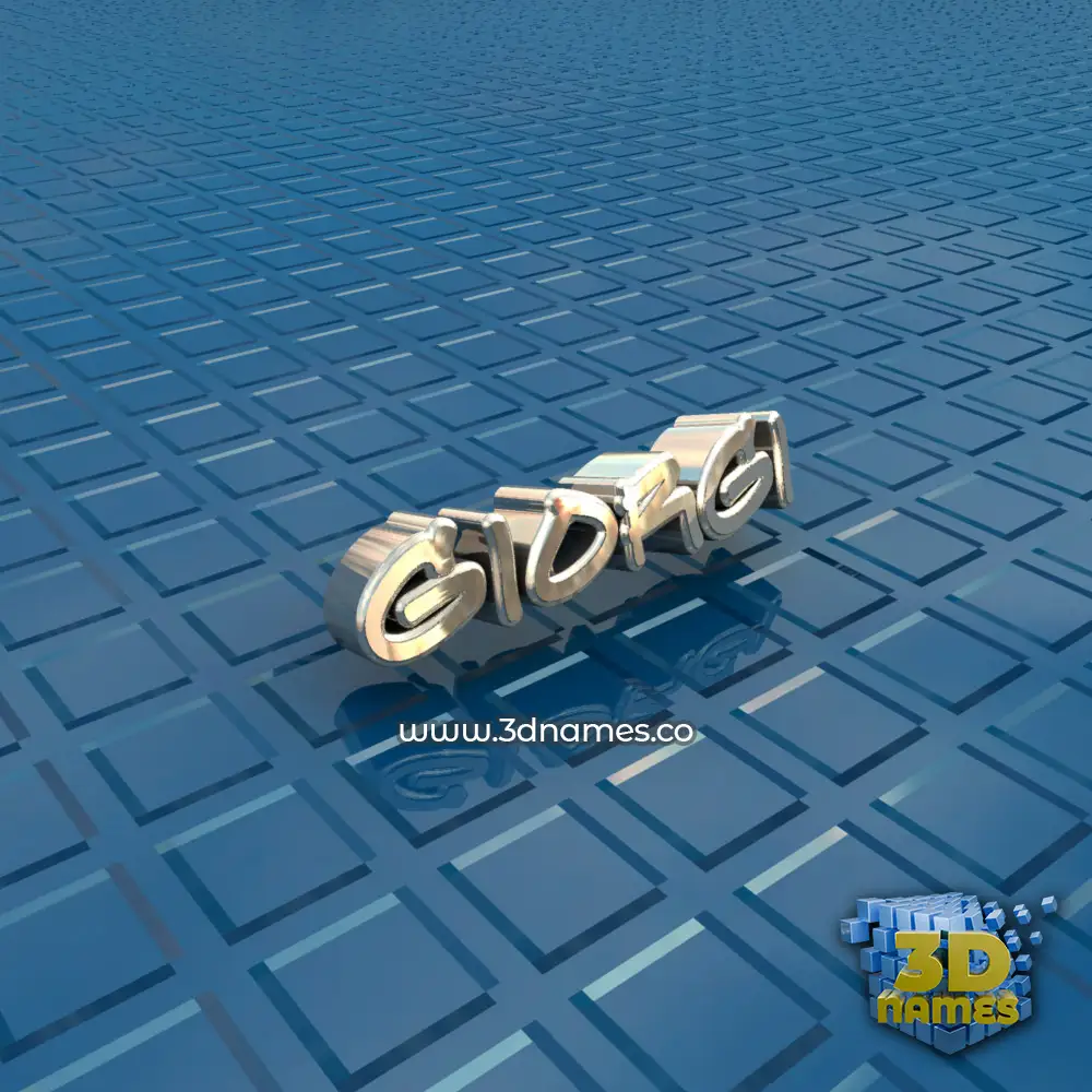 giorgi in Blue Bling style - 3D name wallpaper