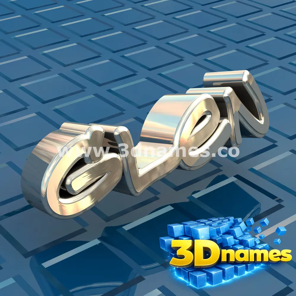 glen in Blue Bling style - 3D name wallpaper