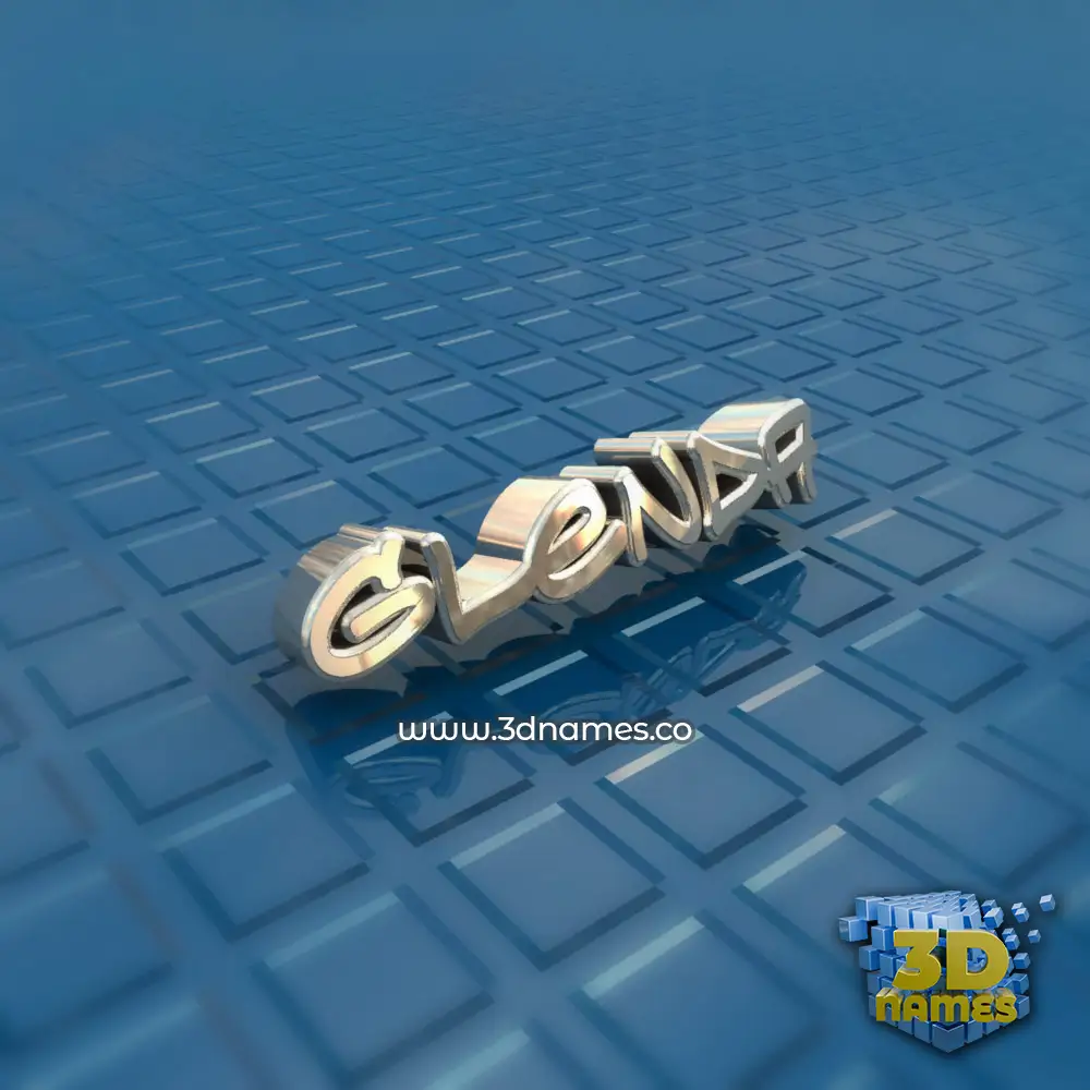 glenda in Blue Bling style - 3D name wallpaper