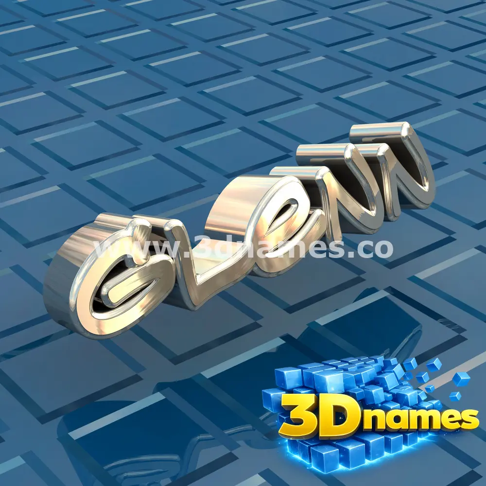 glenn in Blue Bling style - 3D name wallpaper