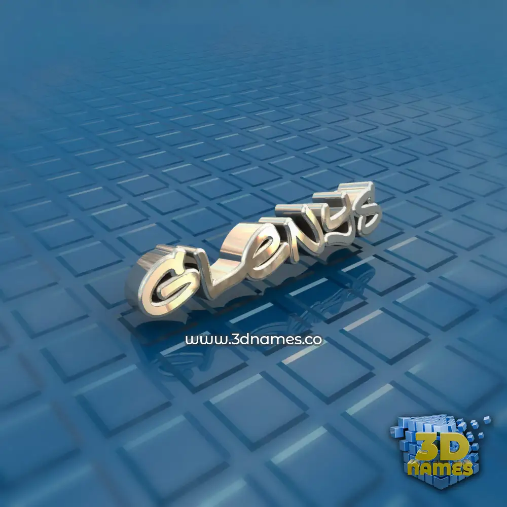 glenys in Blue Bling style - 3D name wallpaper