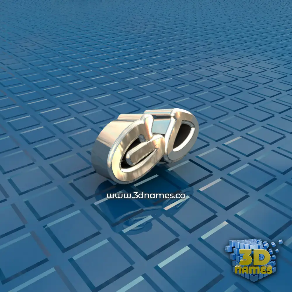 go in Blue Bling style - 3D name wallpaper