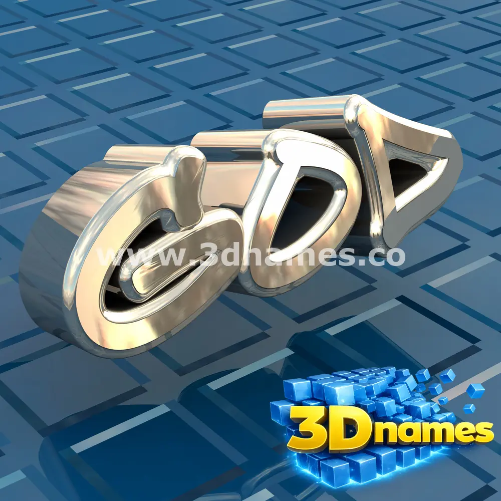 god in Blue Bling style - 3D name wallpaper