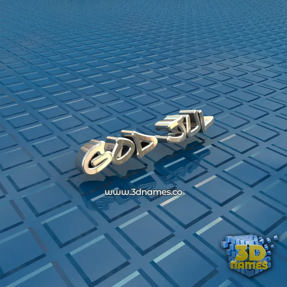 god jul in Blue Bling style - 3D name wallpaper