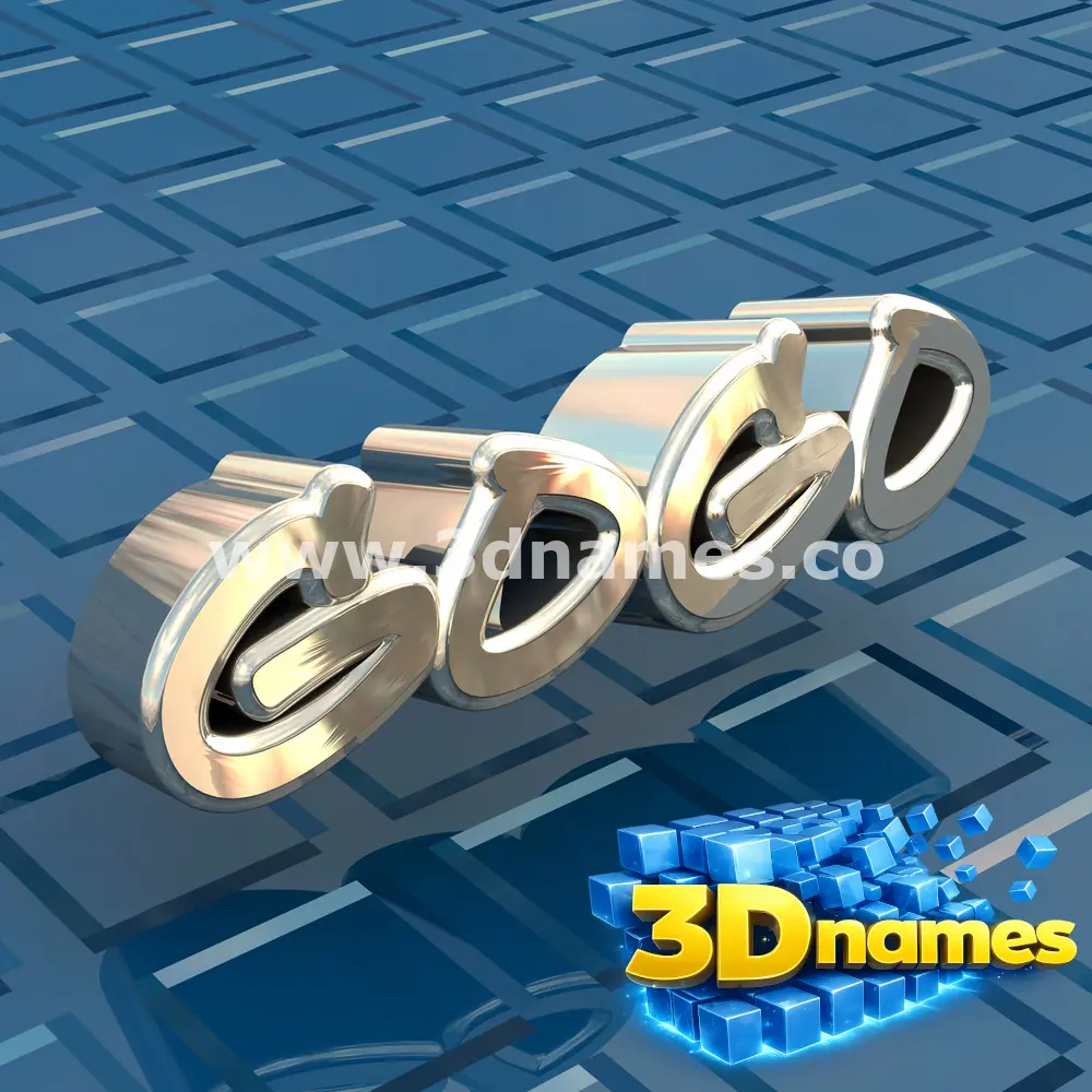 gogo in Blue Bling style - 3D name wallpaper