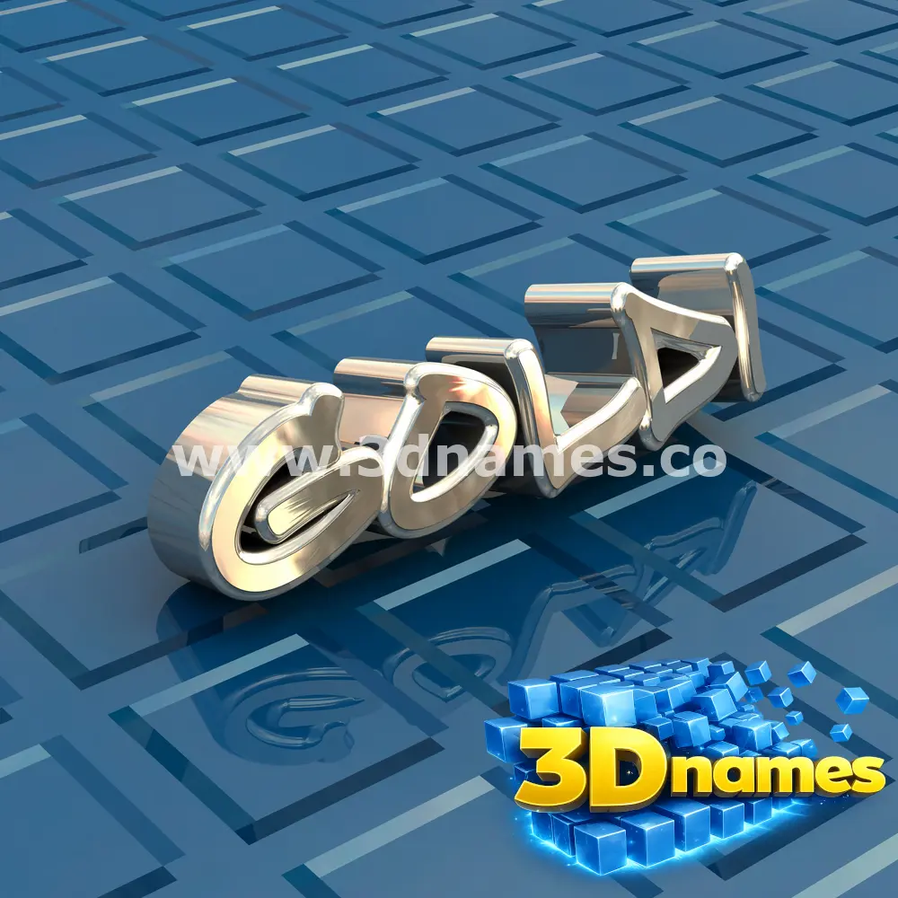 goldi in Blue Bling style - 3D name wallpaper