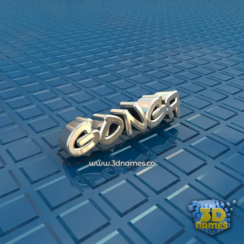 gonga in Blue Bling style - 3D name wallpaper