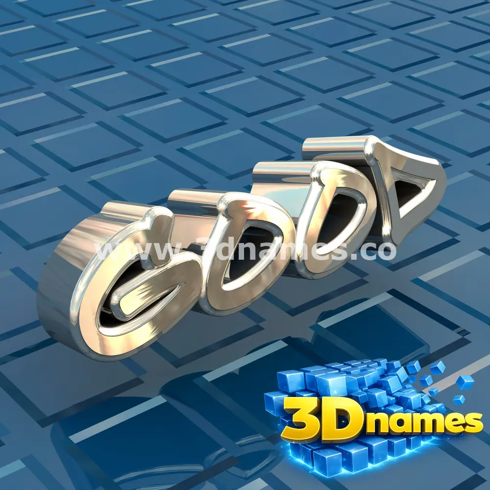 good in Blue Bling style - 3D name wallpaper
