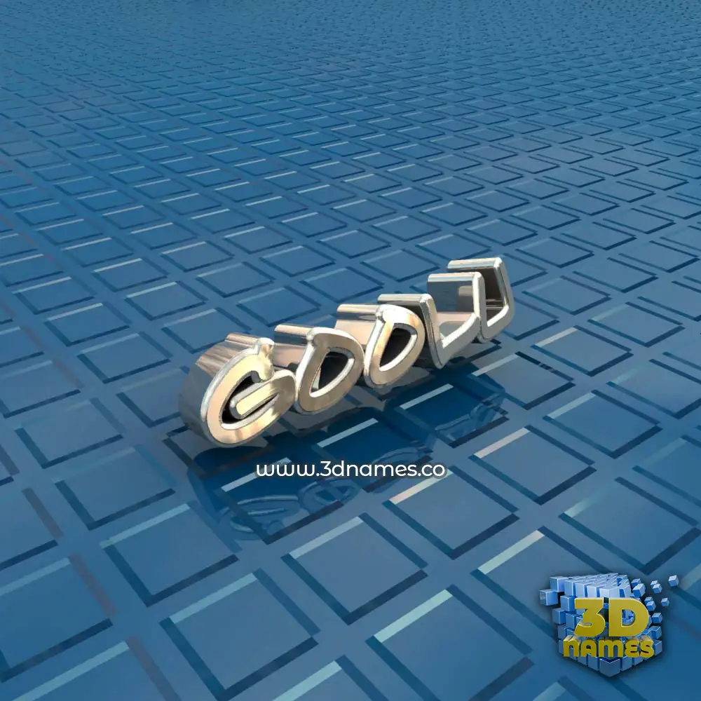 goolu in Blue Bling style - 3D name wallpaper