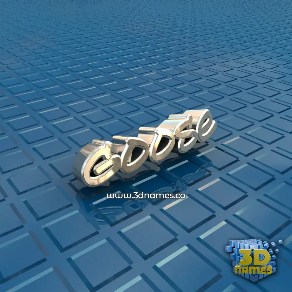 goose in Blue Bling style - 3D name wallpaper