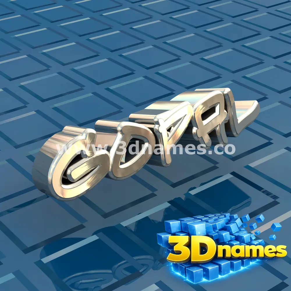 gopal in Blue Bling style - 3D name wallpaper