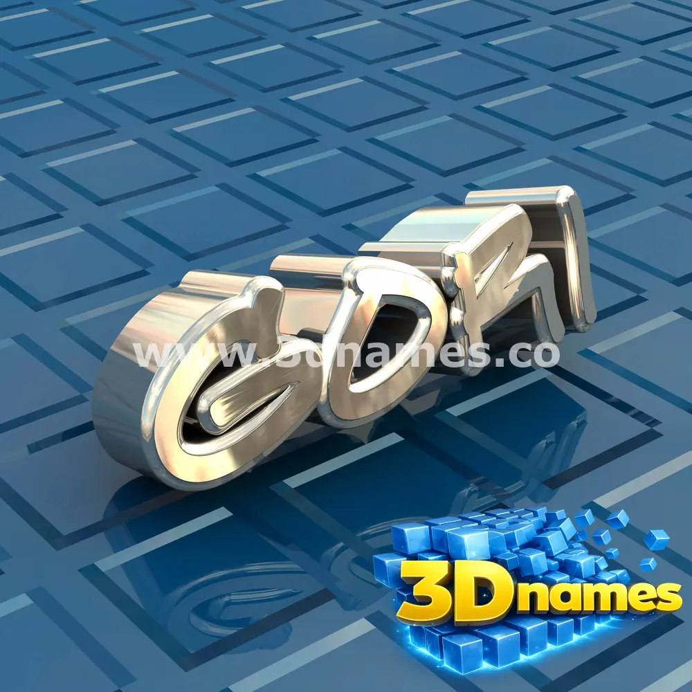 gori in Blue Bling style - 3D name wallpaper
