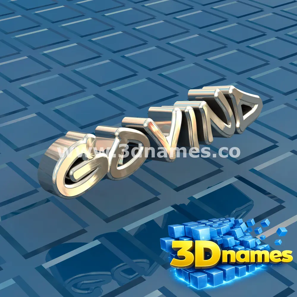govind in Blue Bling style - 3D name wallpaper