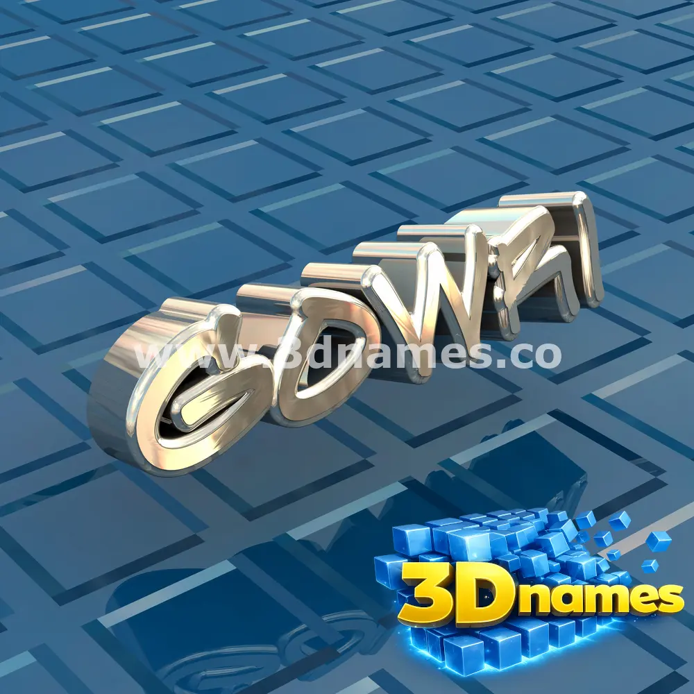 gowri in Blue Bling style - 3D name wallpaper