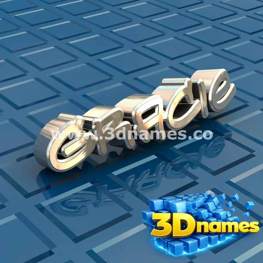 gracie in Blue Bling style - 3D name wallpaper