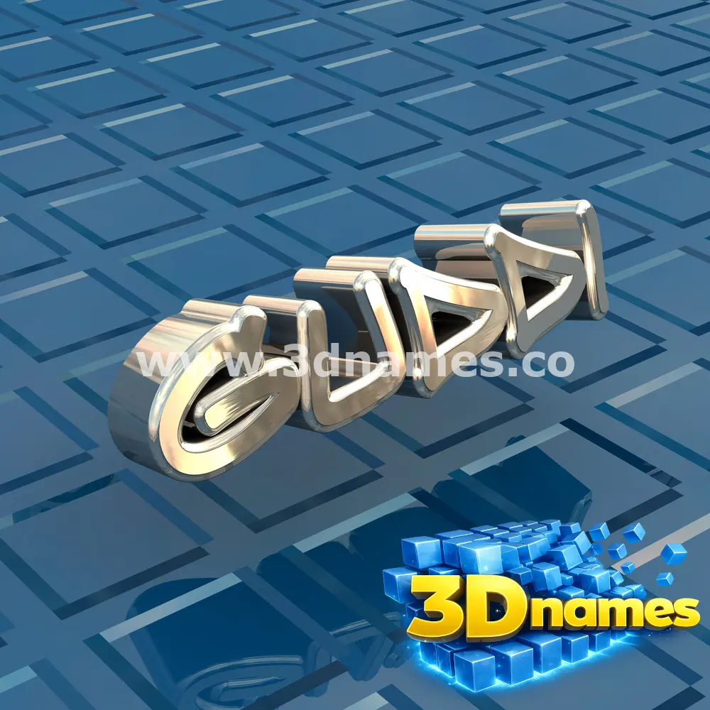 guddi in Blue Bling style - 3D name wallpaper