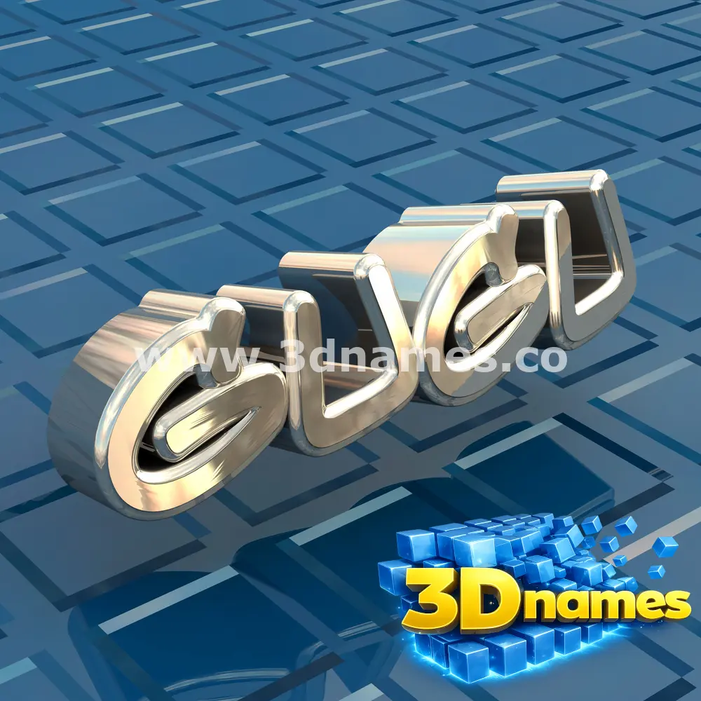 gugu in Blue Bling style - 3D name wallpaper