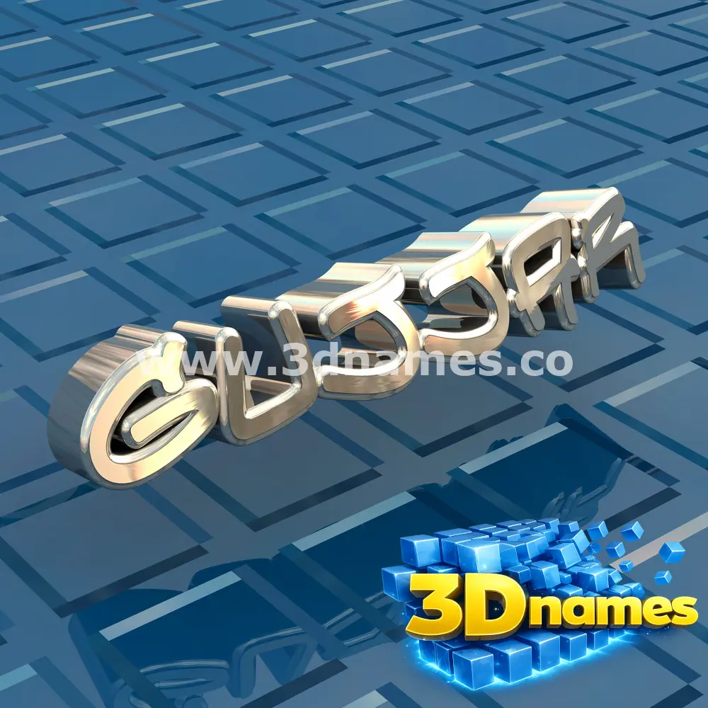 gujjar in Blue Bling style - 3D name wallpaper