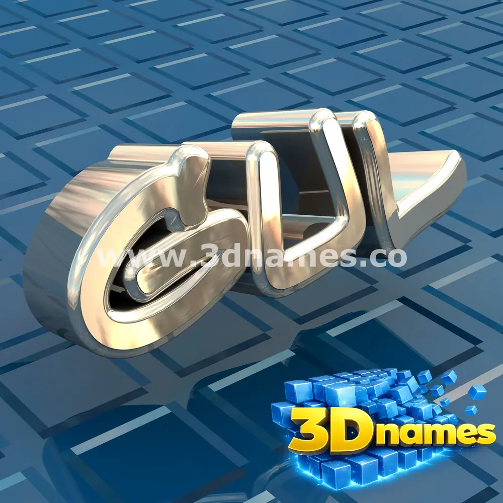 gul in Blue Bling style - 3D name wallpaper