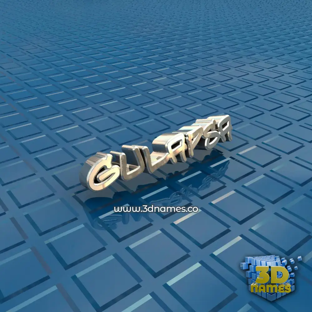 gulapsa in Blue Bling style - 3D name wallpaper