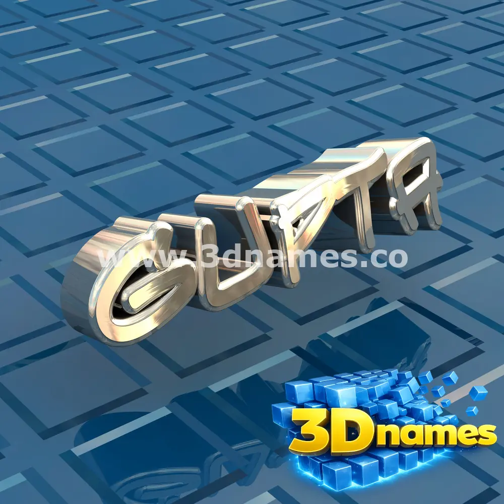 gupta in Blue Bling style - 3D name wallpaper