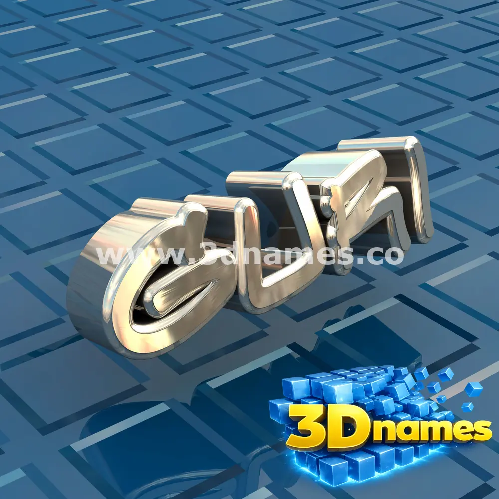 guri in Blue Bling style - 3D name wallpaper