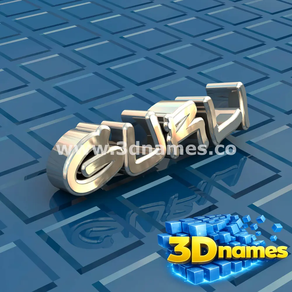 gurli in Blue Bling style - 3D name wallpaper