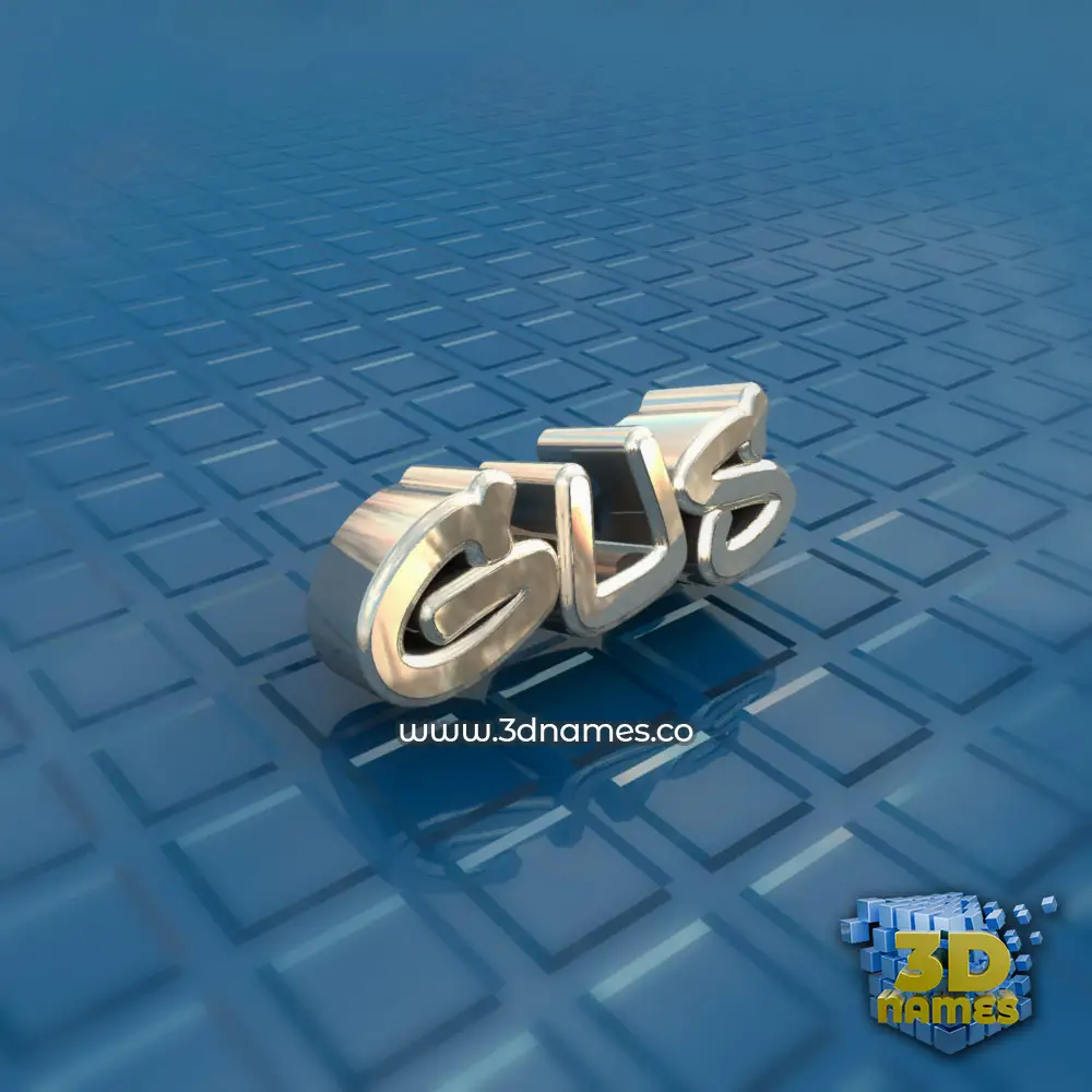gus in Blue Bling style - 3D name wallpaper