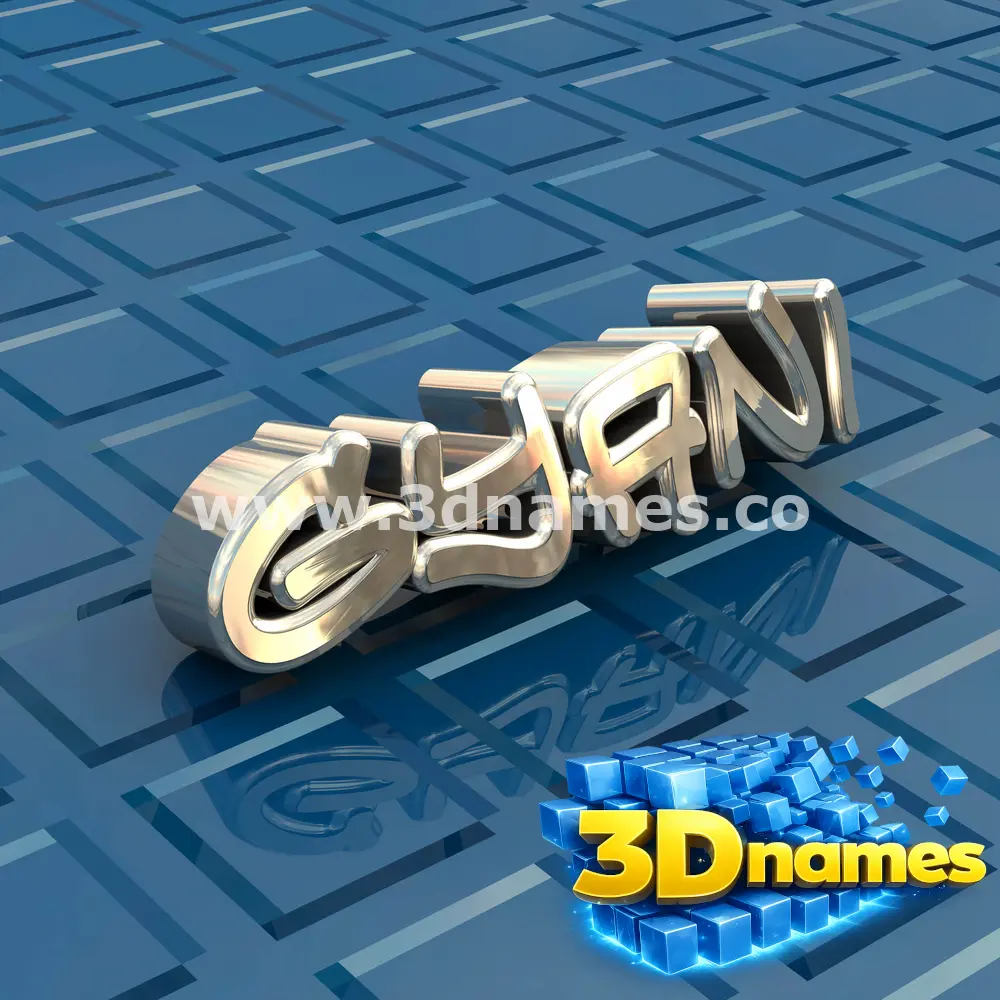 gyani in Blue Bling style - 3D name wallpaper
