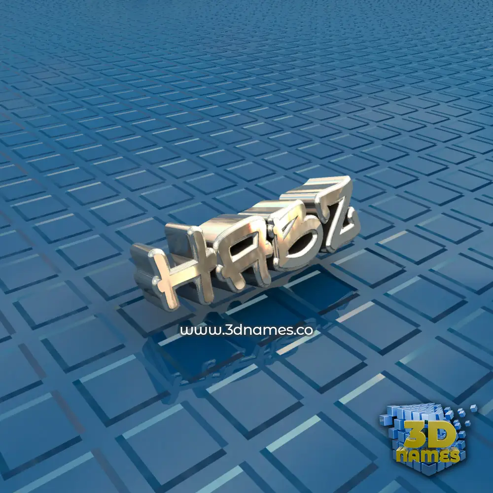 habz in Blue Bling style - 3D name wallpaper