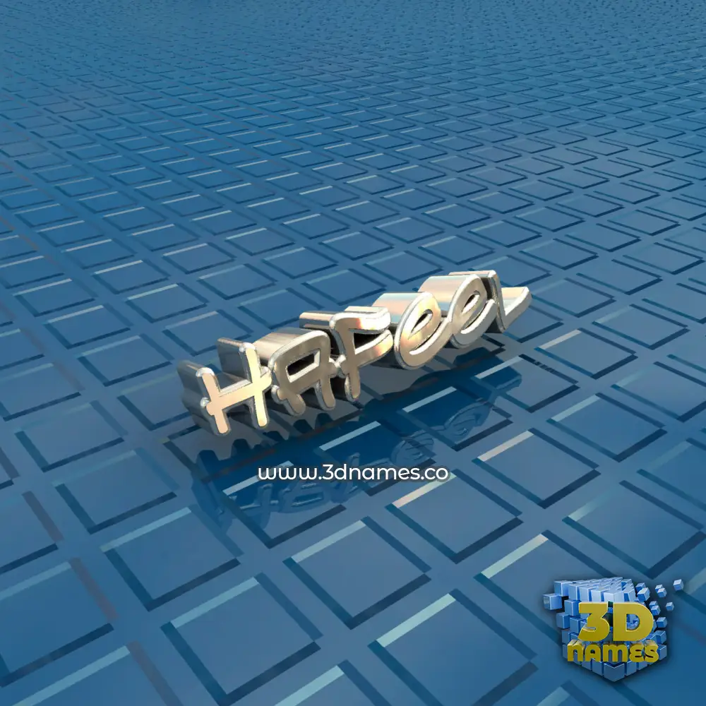 hafeel in Blue Bling style - 3D name wallpaper