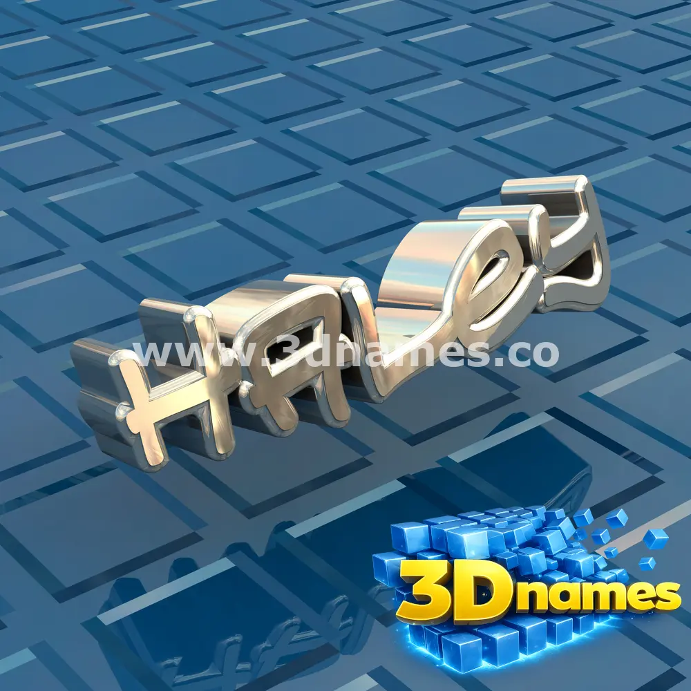 haley in Blue Bling style - 3D name wallpaper