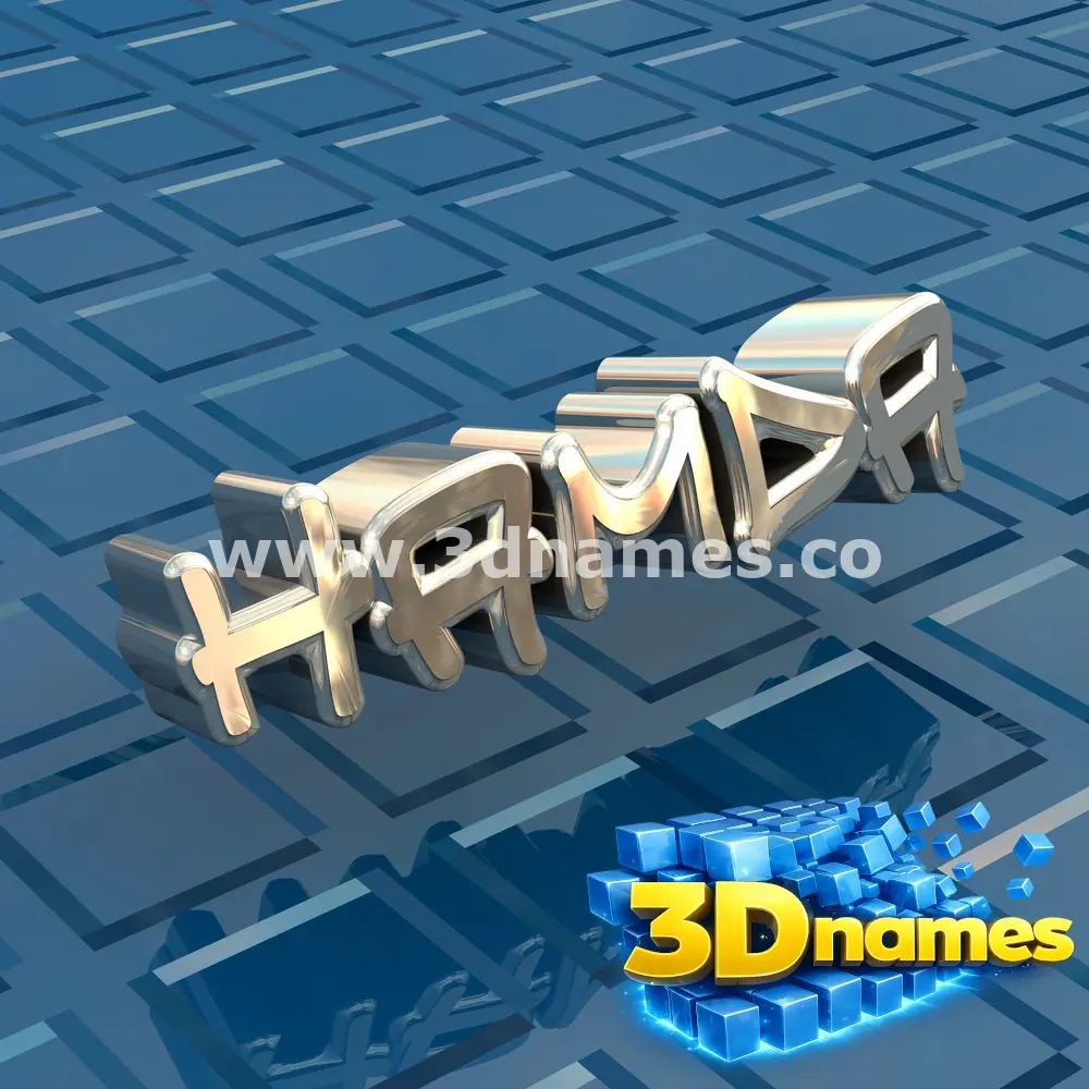 hamda in Blue Bling style - 3D name wallpaper