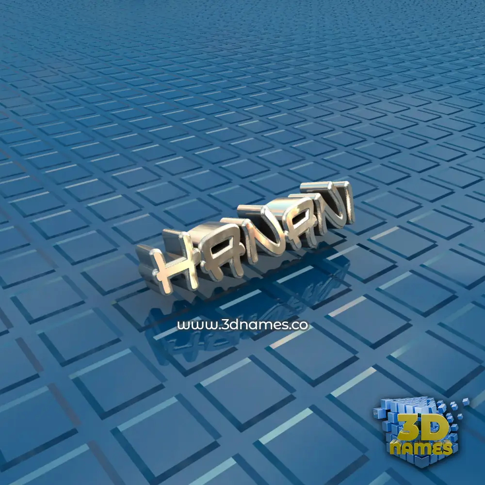 hanani in Blue Bling style - 3D name wallpaper