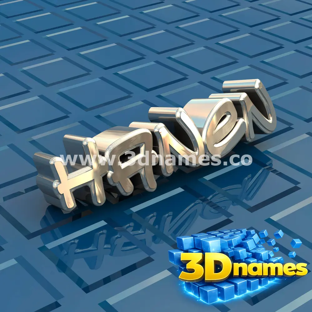 hanen in Blue Bling style - 3D name wallpaper
