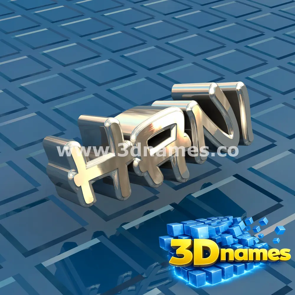 hani in Blue Bling style - 3D name wallpaper